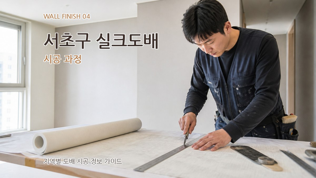 서초구 실크도배 시공 과정
