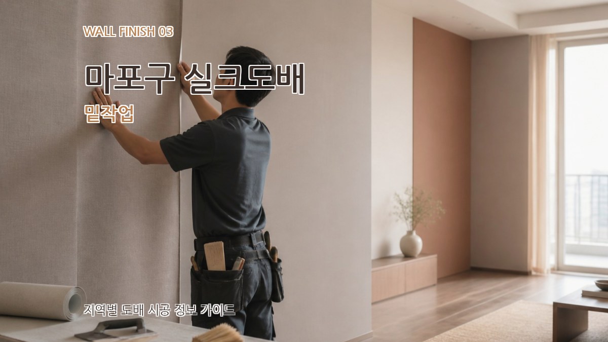 마포구 실크도배 밑작업