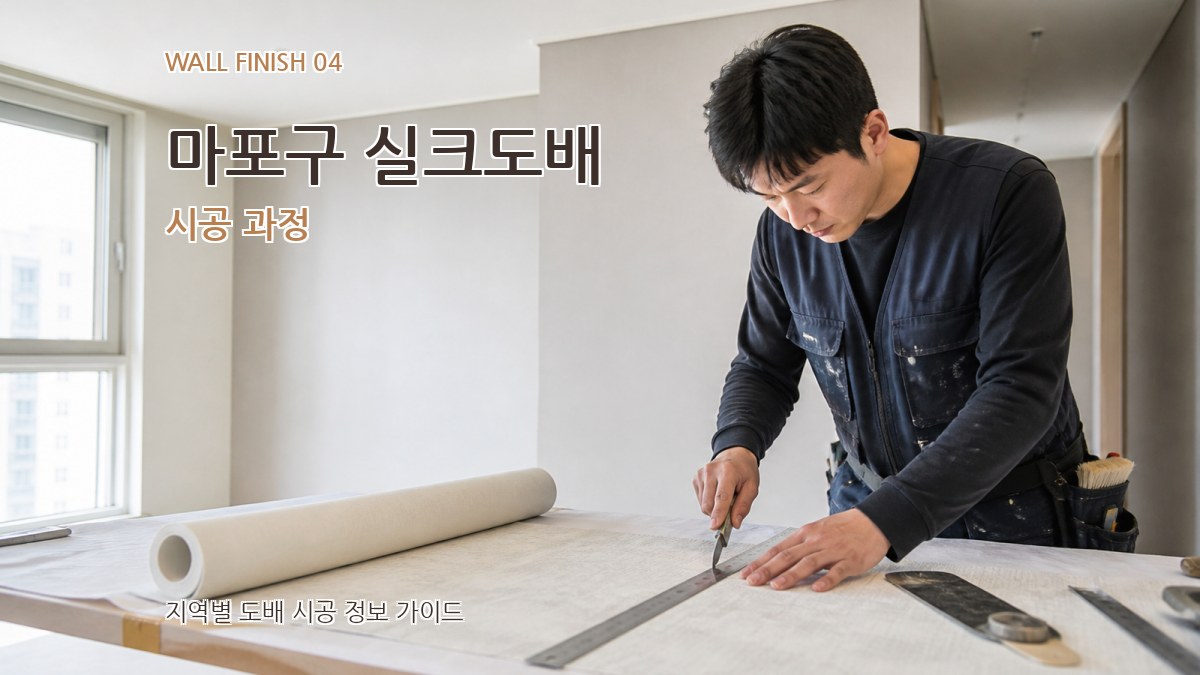 마포구 실크도배 시공 과정