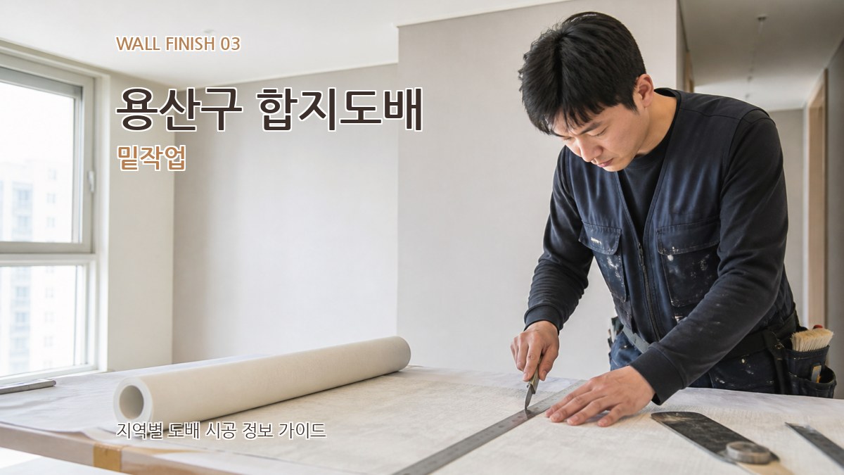 용산구 합지도배 밑작업