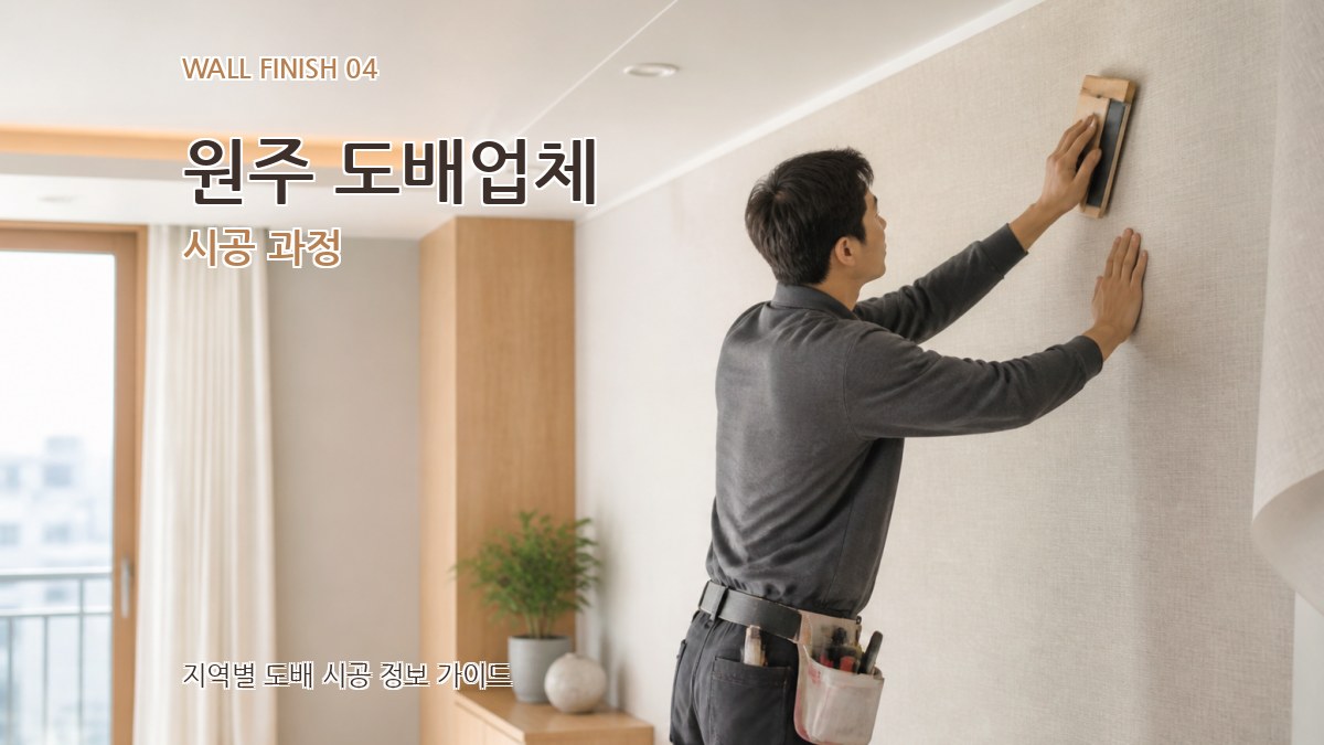 원주 도배업체 시공 과정