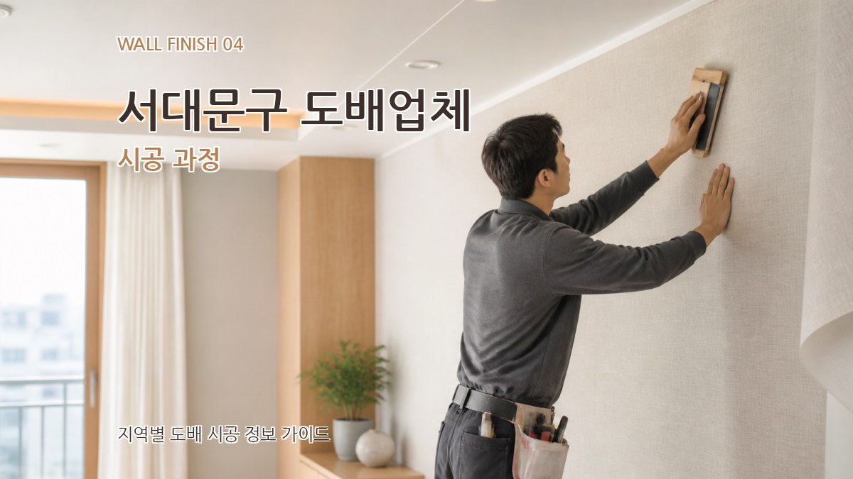 서대문구 도배업체 시공 과정