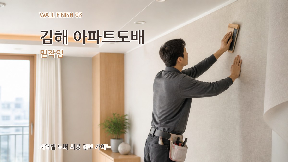 김해 아파트도배 밑작업