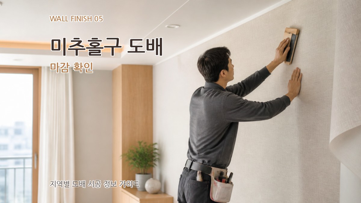 미추홀구 도배 마감 확인