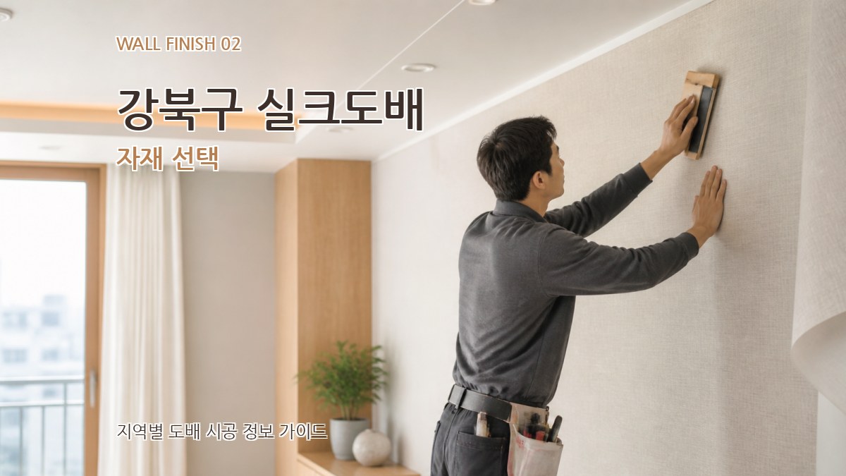 강북구 실크도배 자재 선택