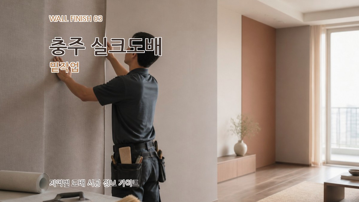 충주 실크도배 밑작업