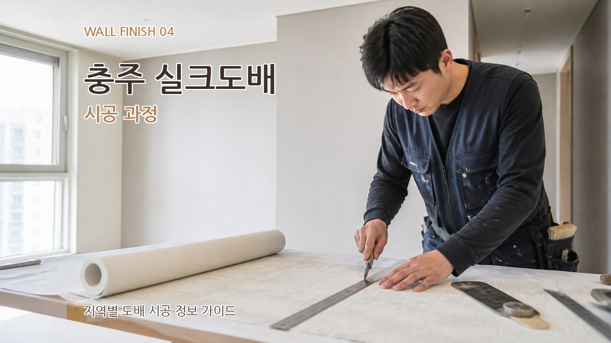 충주 실크도배 시공 과정