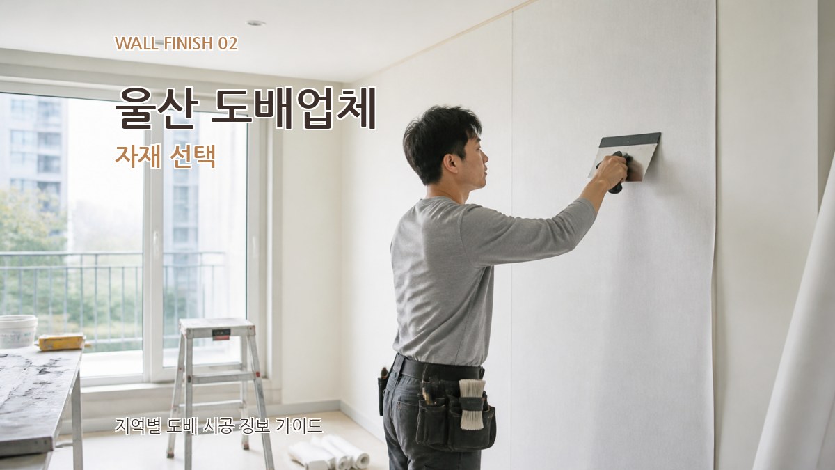 울산 도배업체 자재 선택
