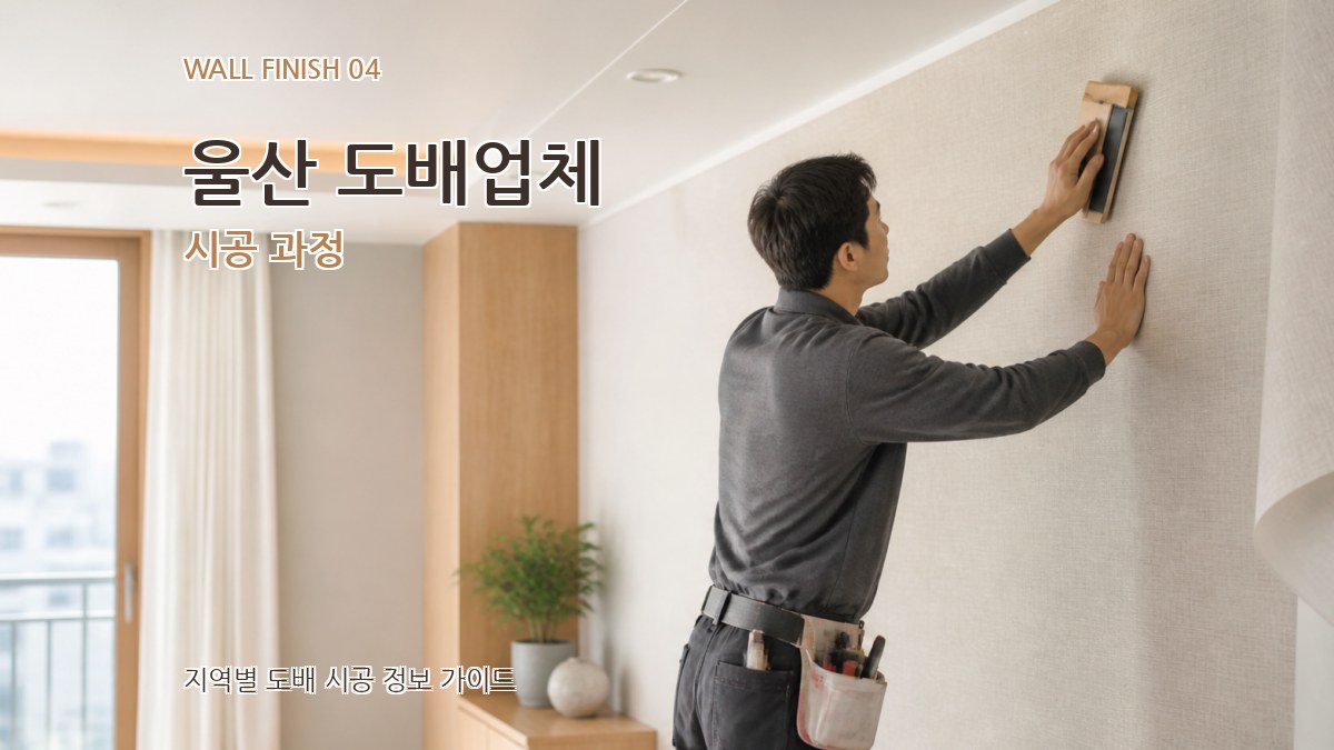 울산 도배업체 시공 과정