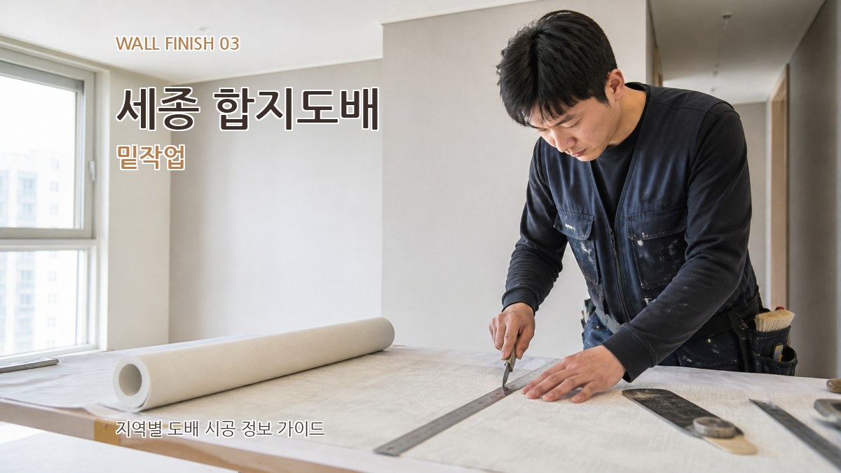 세종 합지도배 밑작업