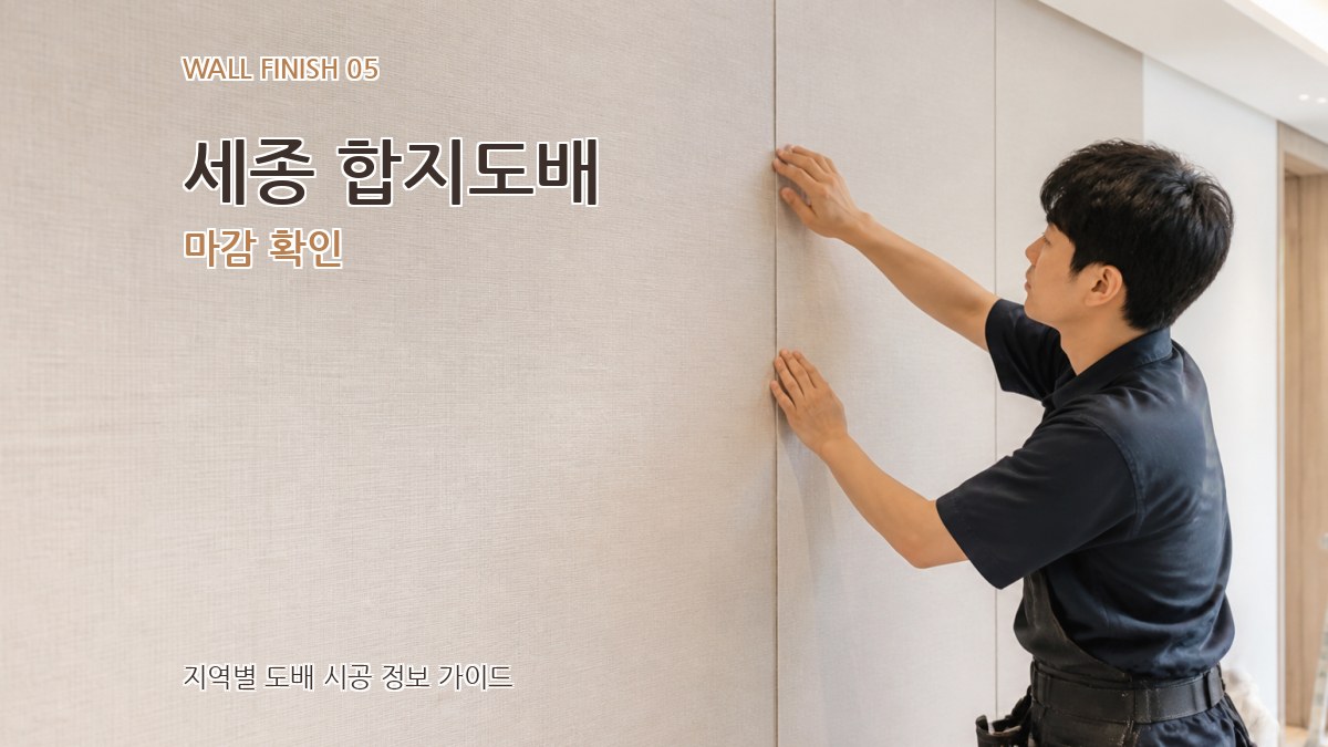 세종 합지도배 마감 확인