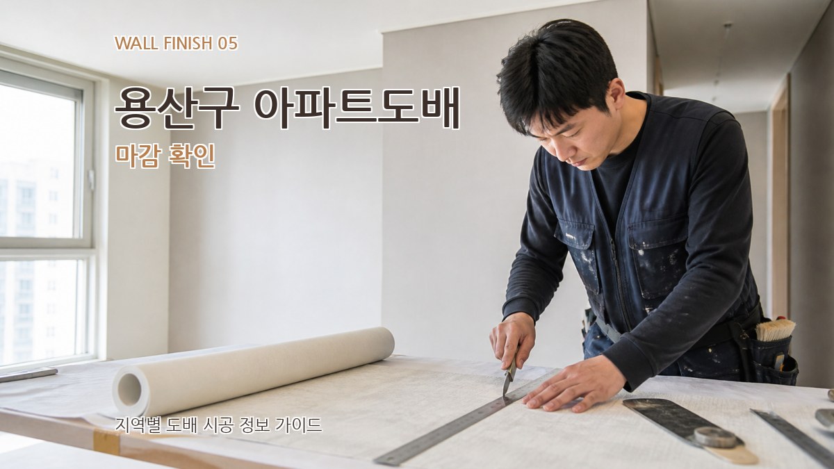 용산구 아파트도배 마감 확인