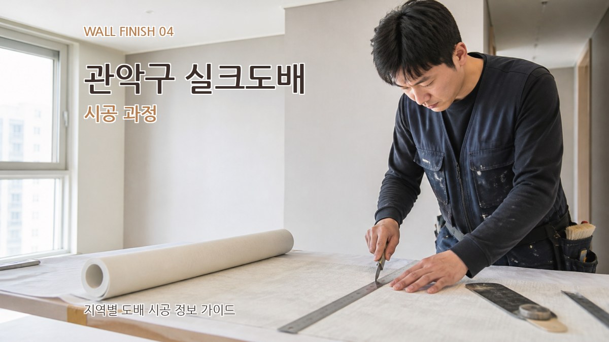 관악구 실크도배 시공 과정