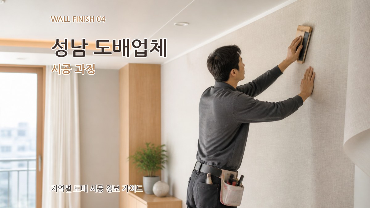 성남 도배업체 시공 과정