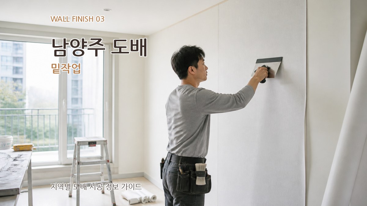 남양주 도배 밑작업