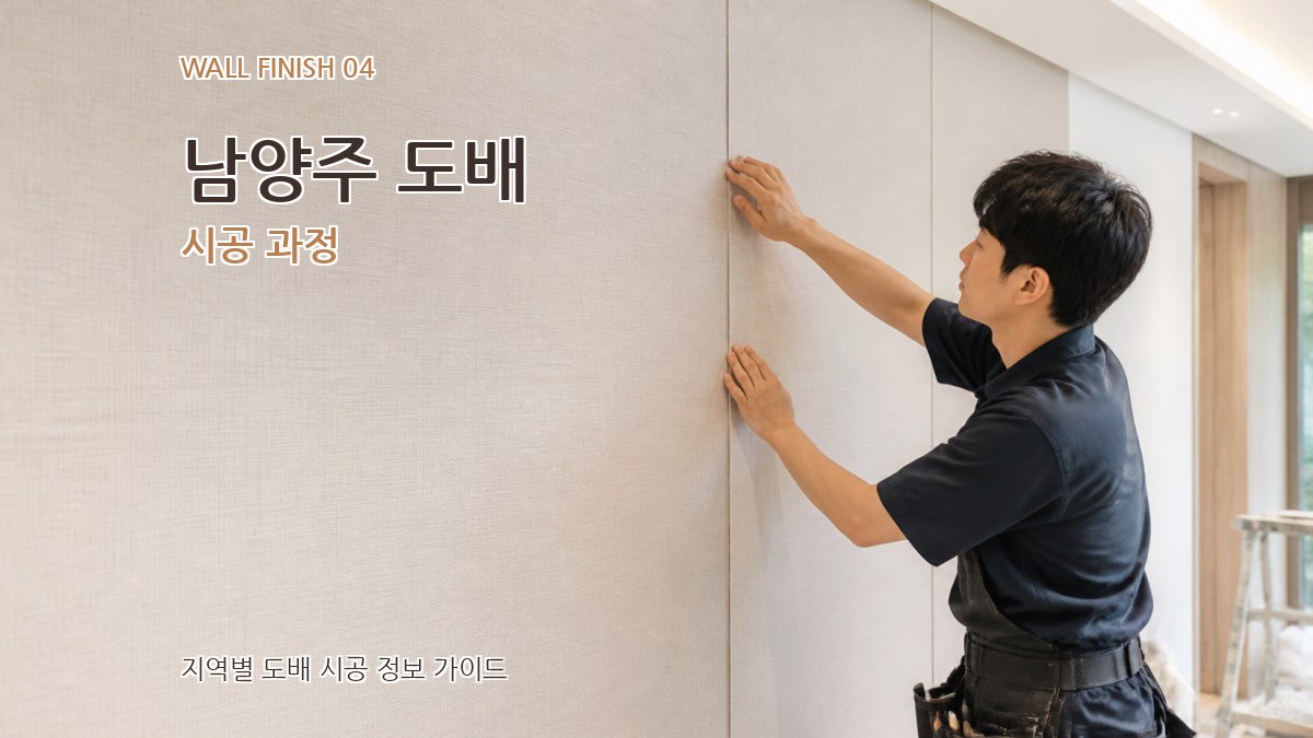남양주 도배 시공 과정