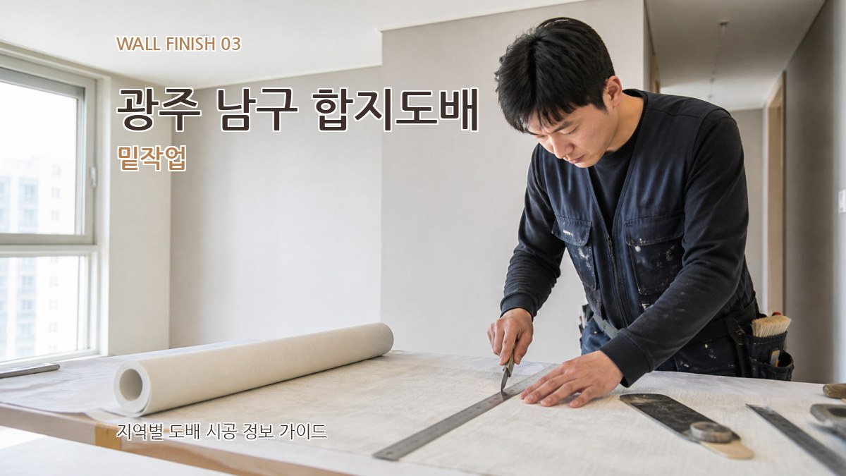 광주 남구 합지도배 밑작업
