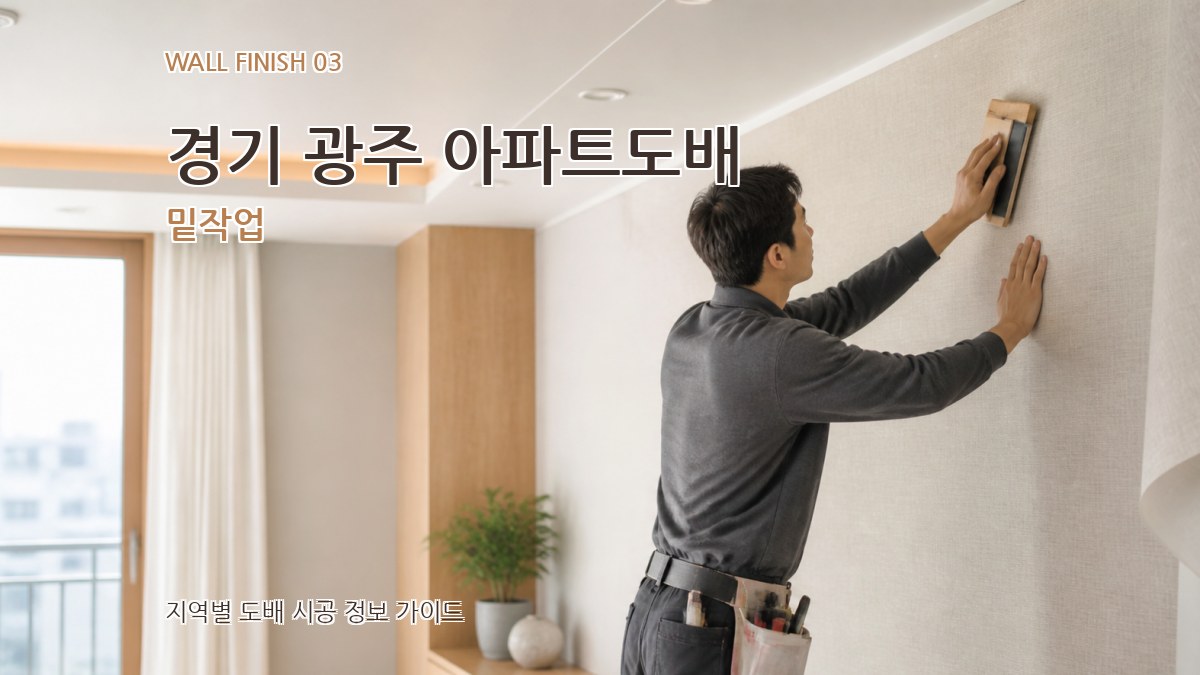 경기 광주 아파트도배 밑작업