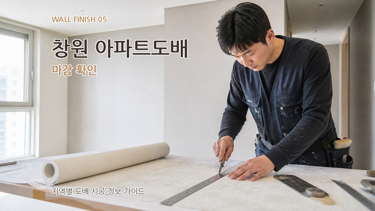 창원 아파트도배 마감 확인