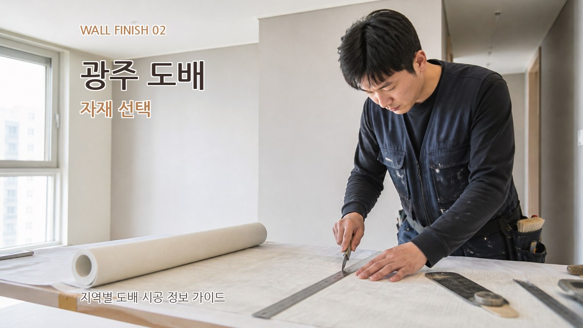 광주 도배 자재 선택