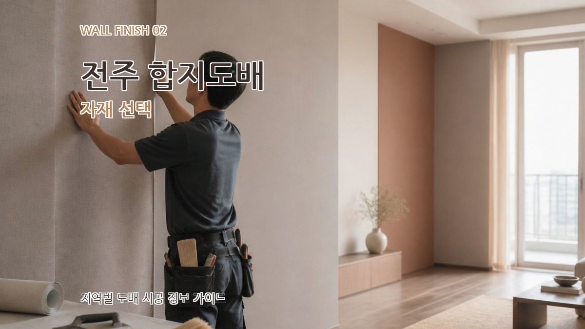 전주 합지도배 자재 선택
