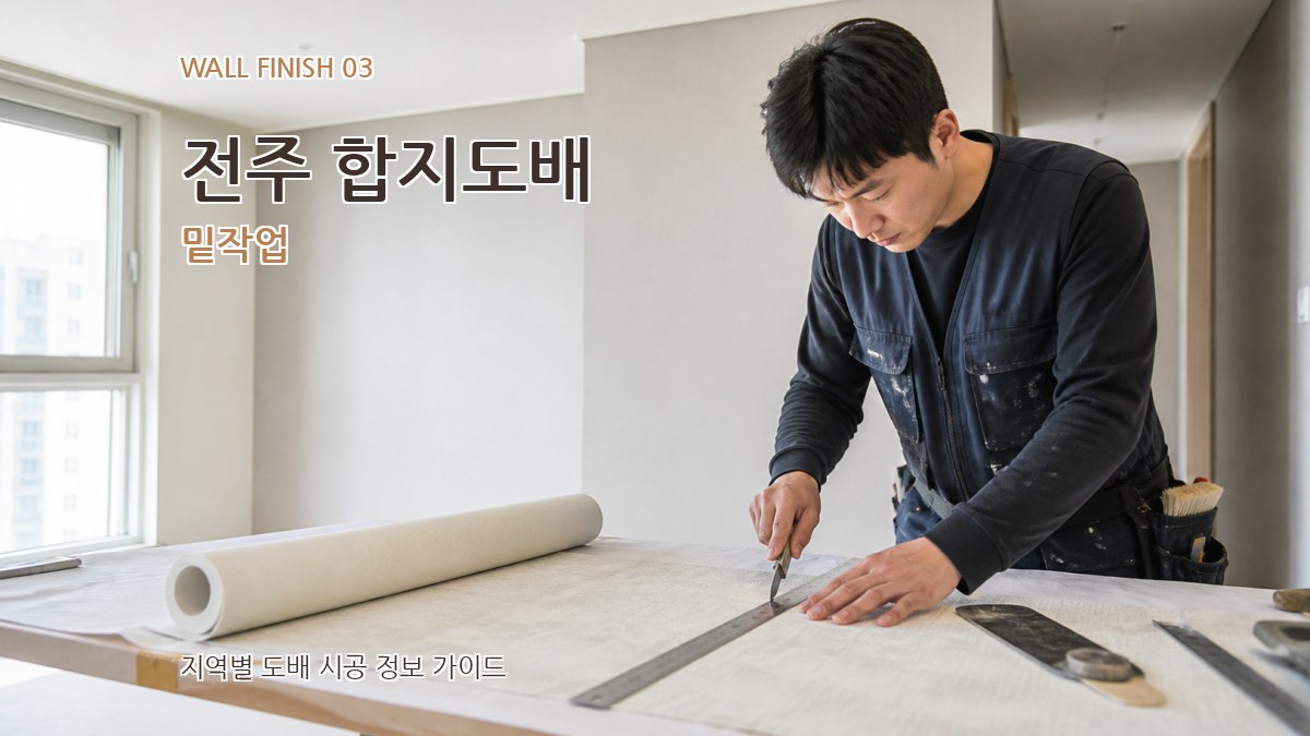 전주 합지도배 밑작업