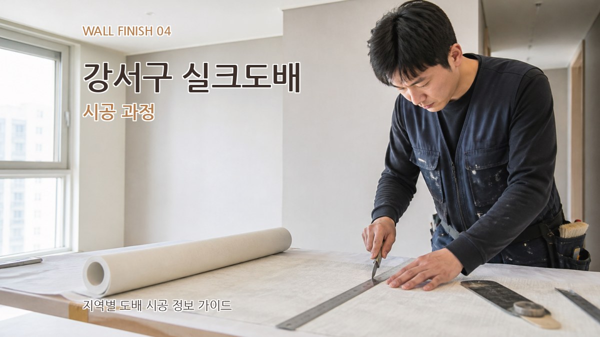 강서구 실크도배 시공 과정