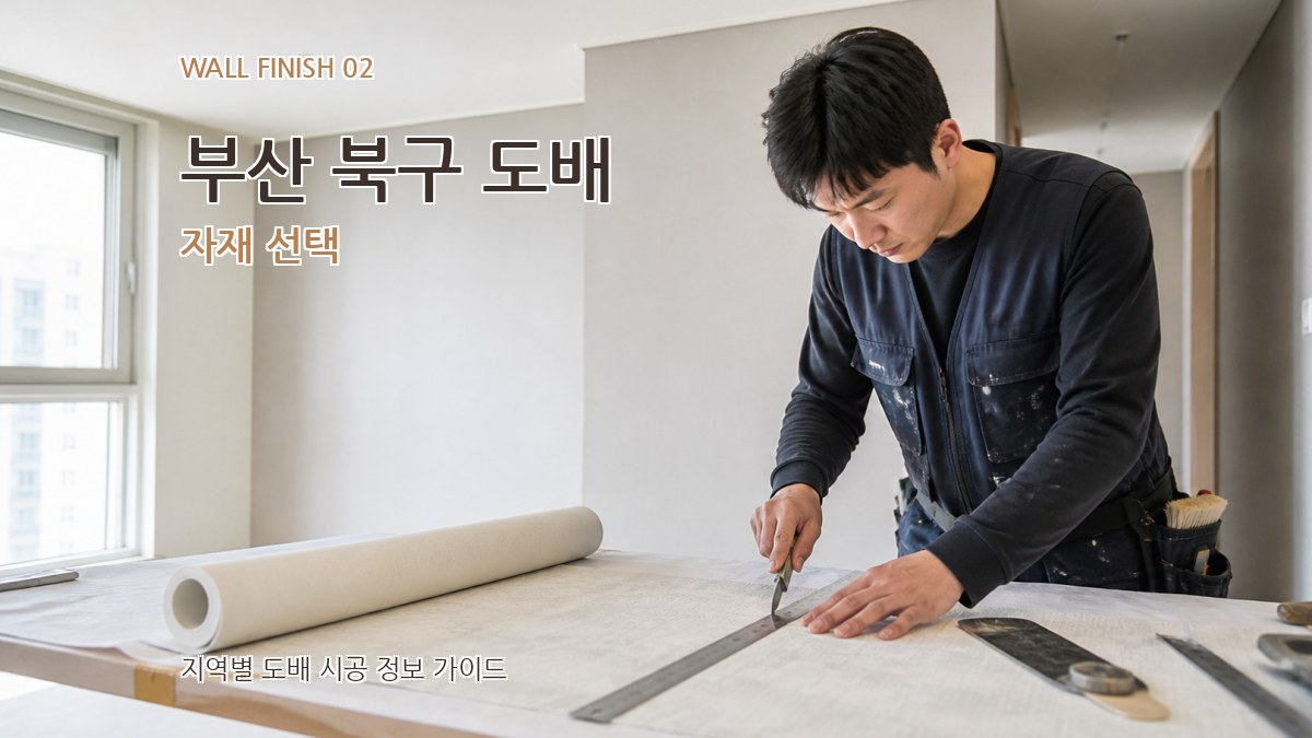 부산 북구 도배 자재 선택