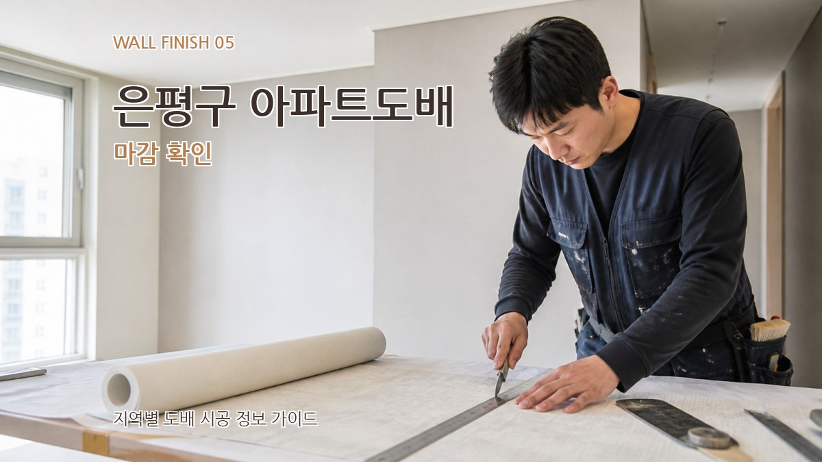 은평구 아파트도배 마감 확인