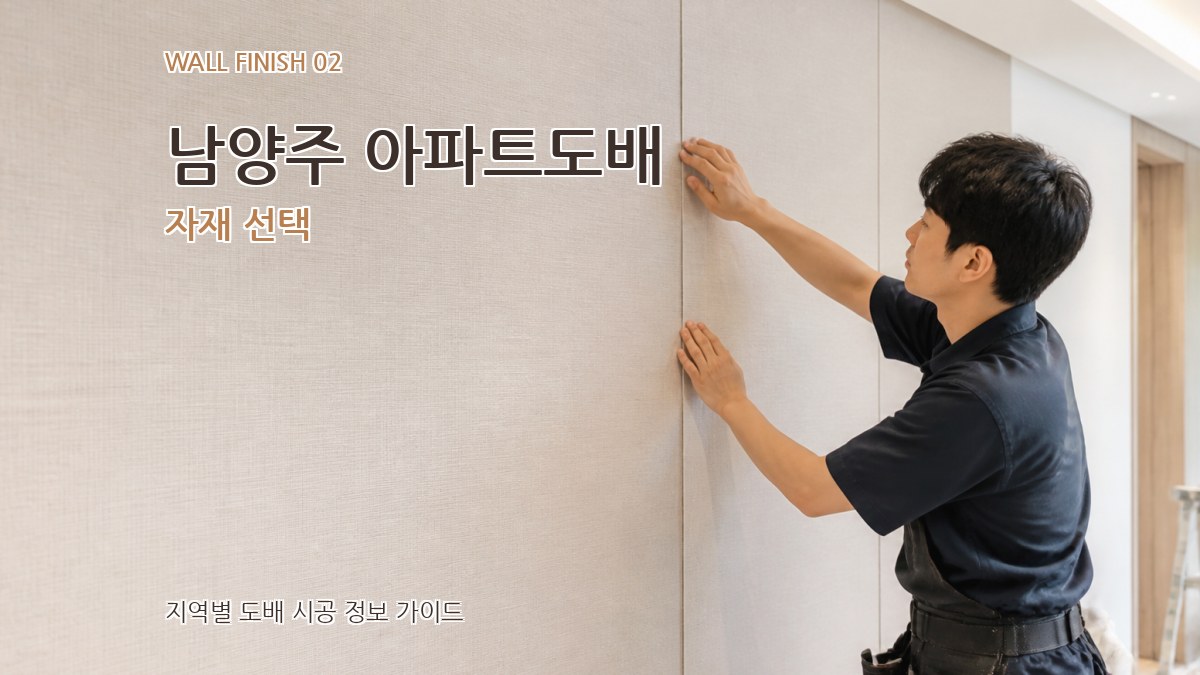 남양주 아파트도배 자재 선택