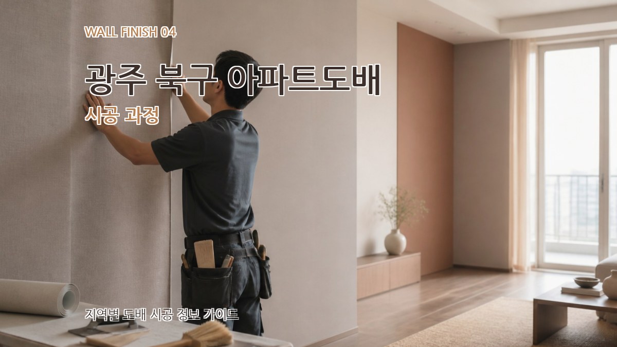광주 북구 아파트도배 시공 과정
