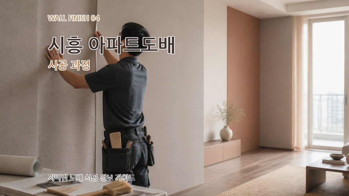 시흥 아파트도배 시공 과정