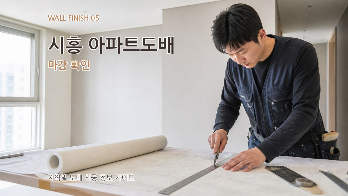 시흥 아파트도배 마감 확인