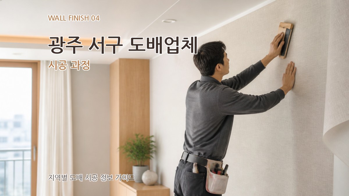 광주 서구 도배업체 시공 과정