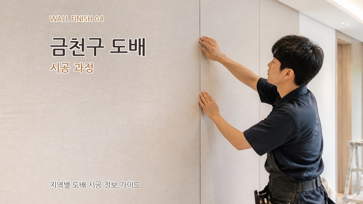 금천구 도배 시공 과정