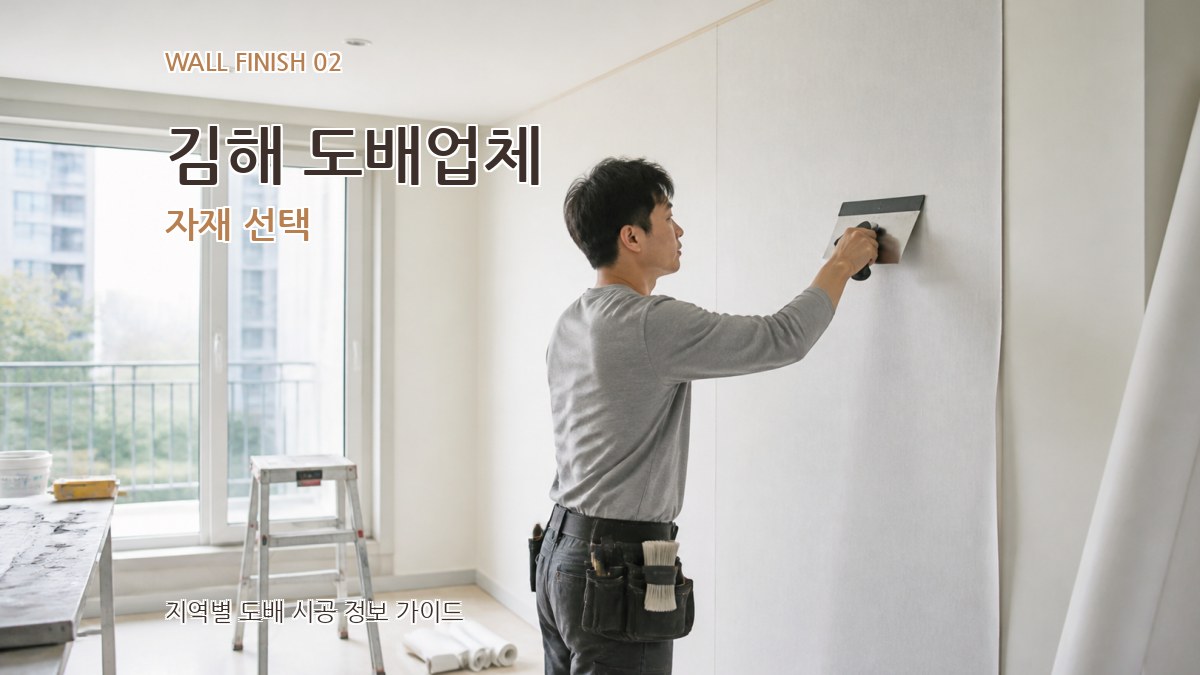 김해 도배업체 자재 선택