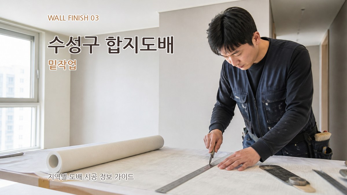 수성구 합지도배 밑작업