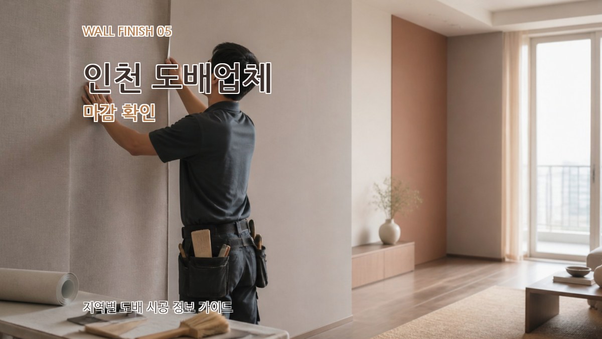 인천 도배업체 마감 확인
