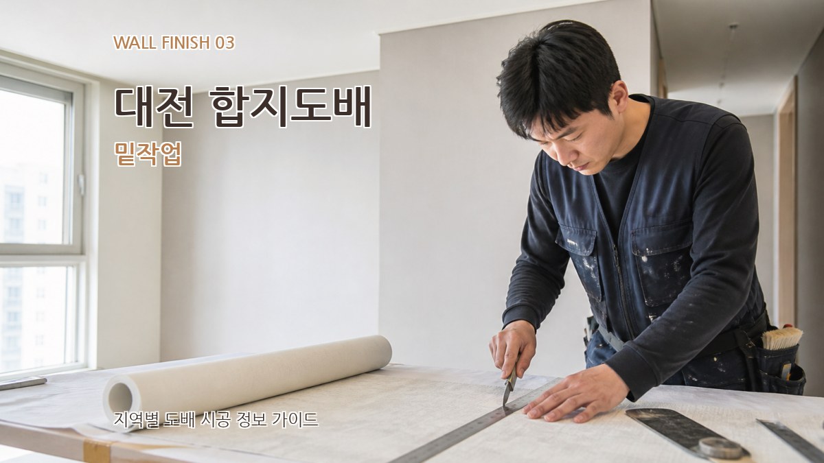 대전 합지도배 밑작업