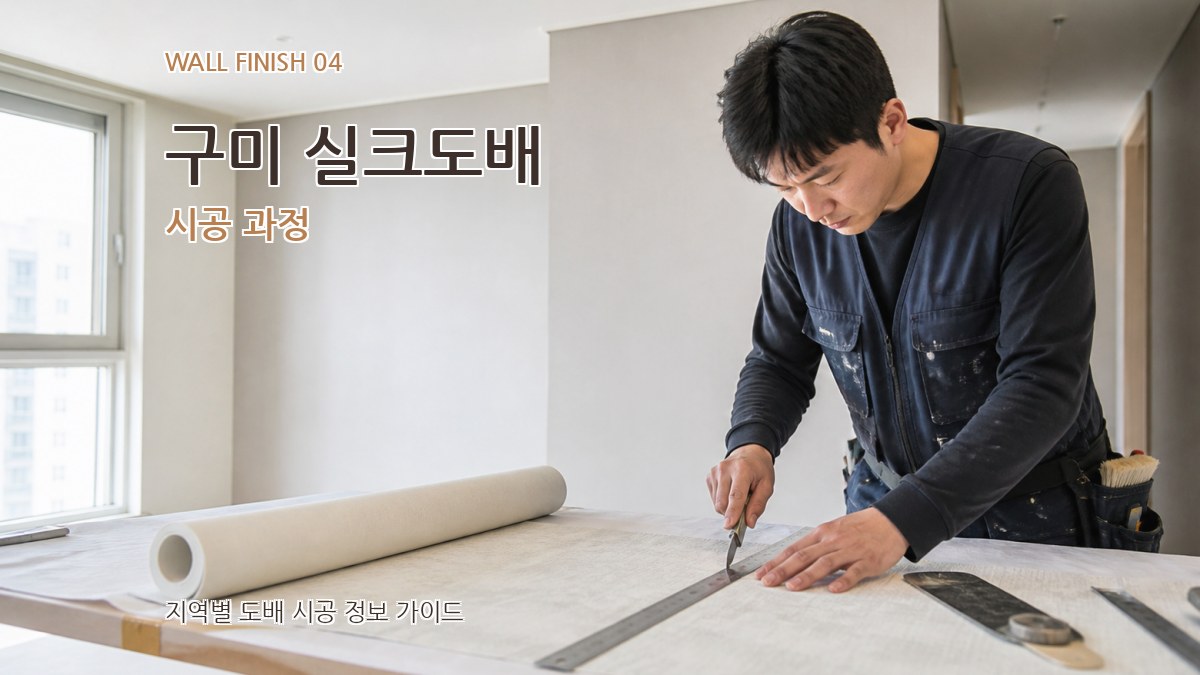 구미 실크도배 시공 과정