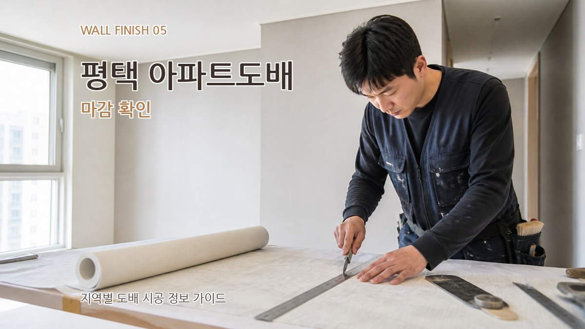 평택 아파트도배 마감 확인