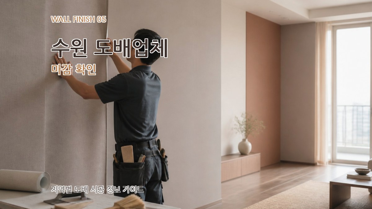 수원 도배업체 마감 확인