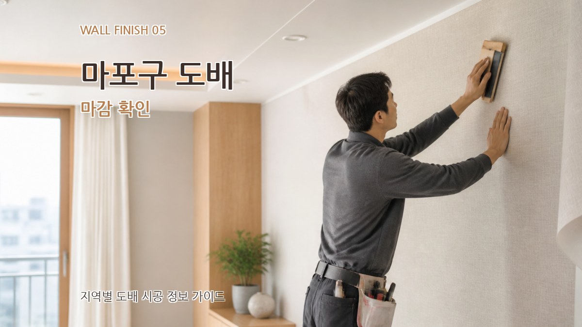 마포구 도배 마감 확인