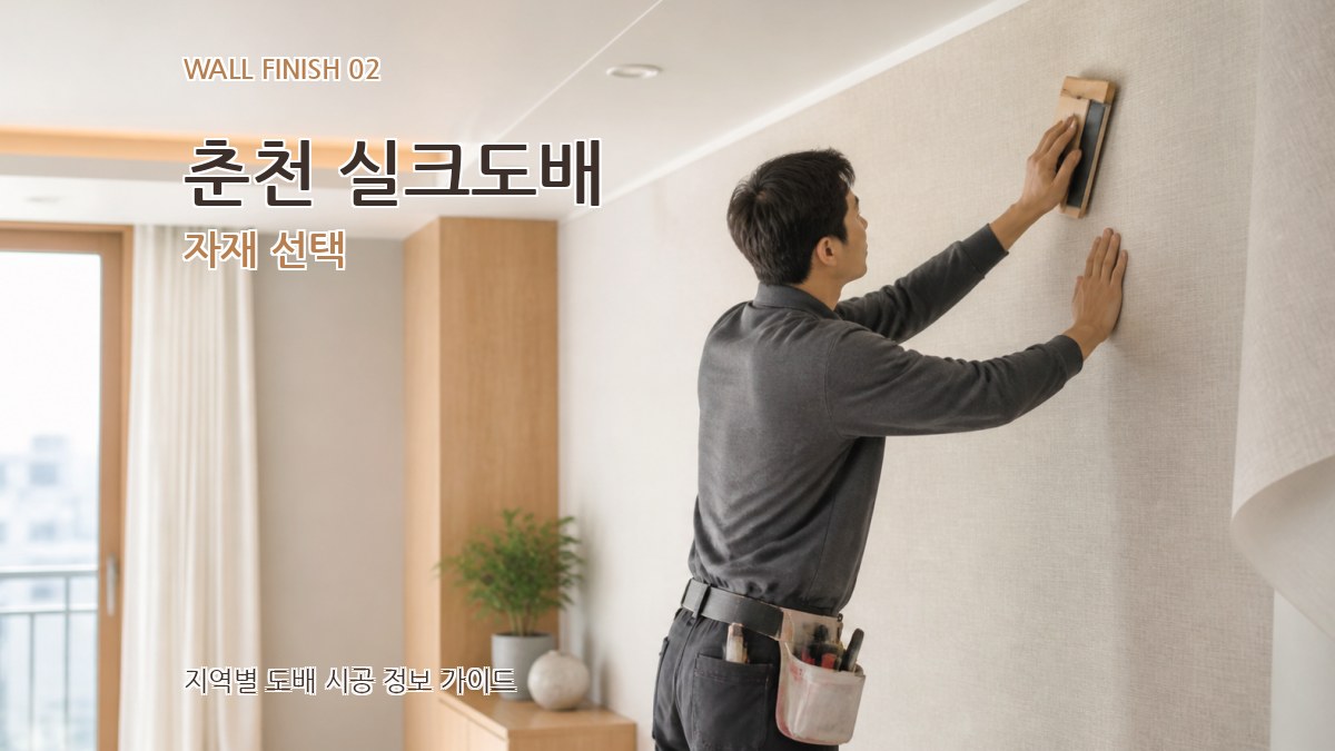 춘천 실크도배 자재 선택