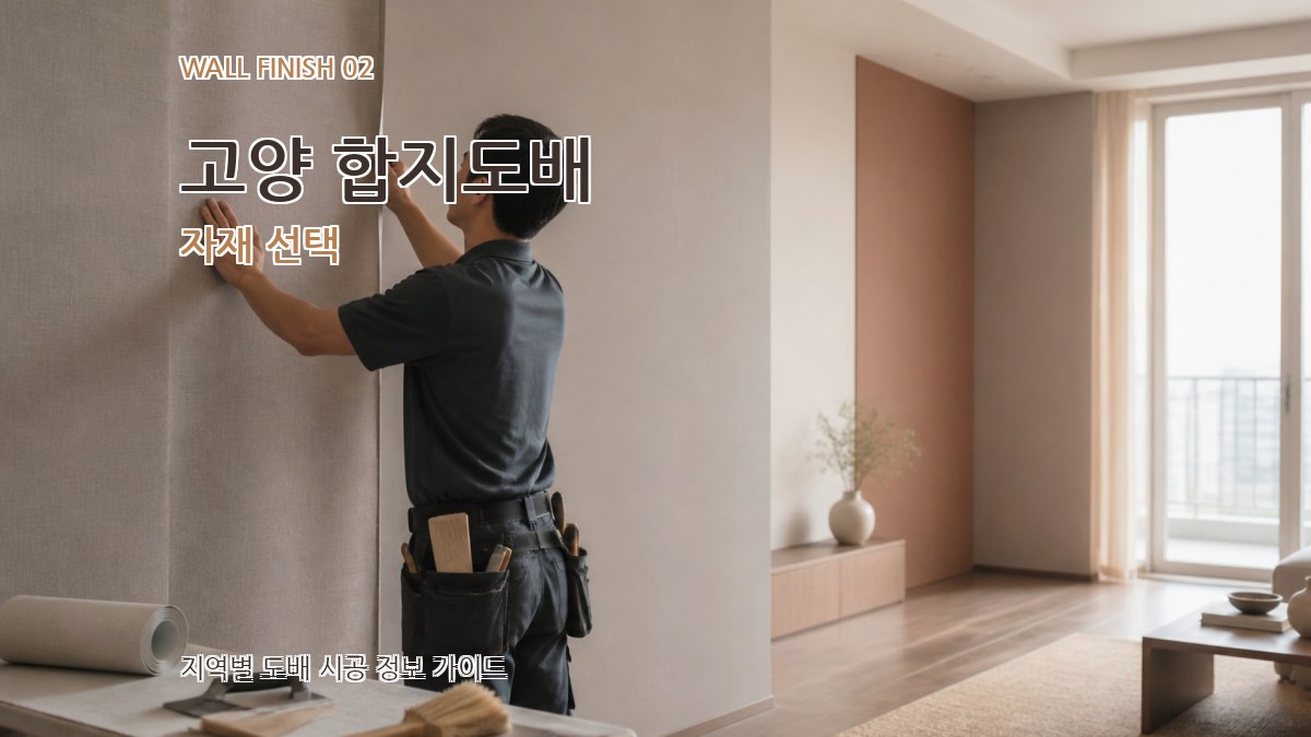 고양 합지도배 자재 선택