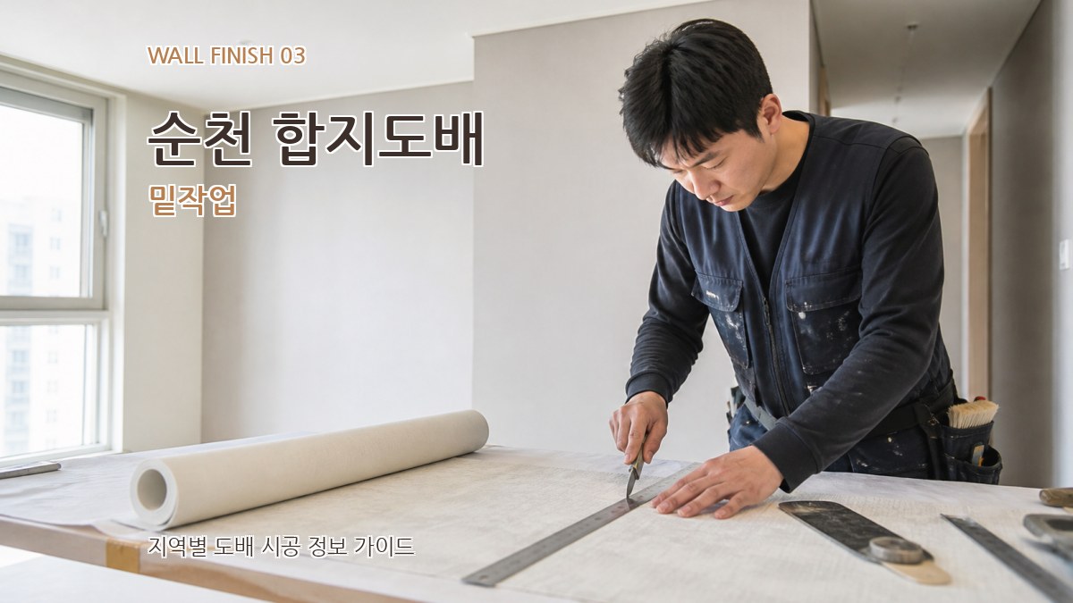 순천 합지도배 밑작업