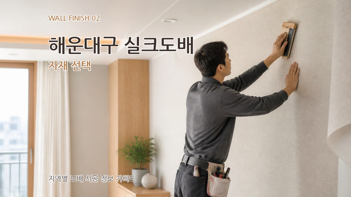 해운대구 실크도배 자재 선택