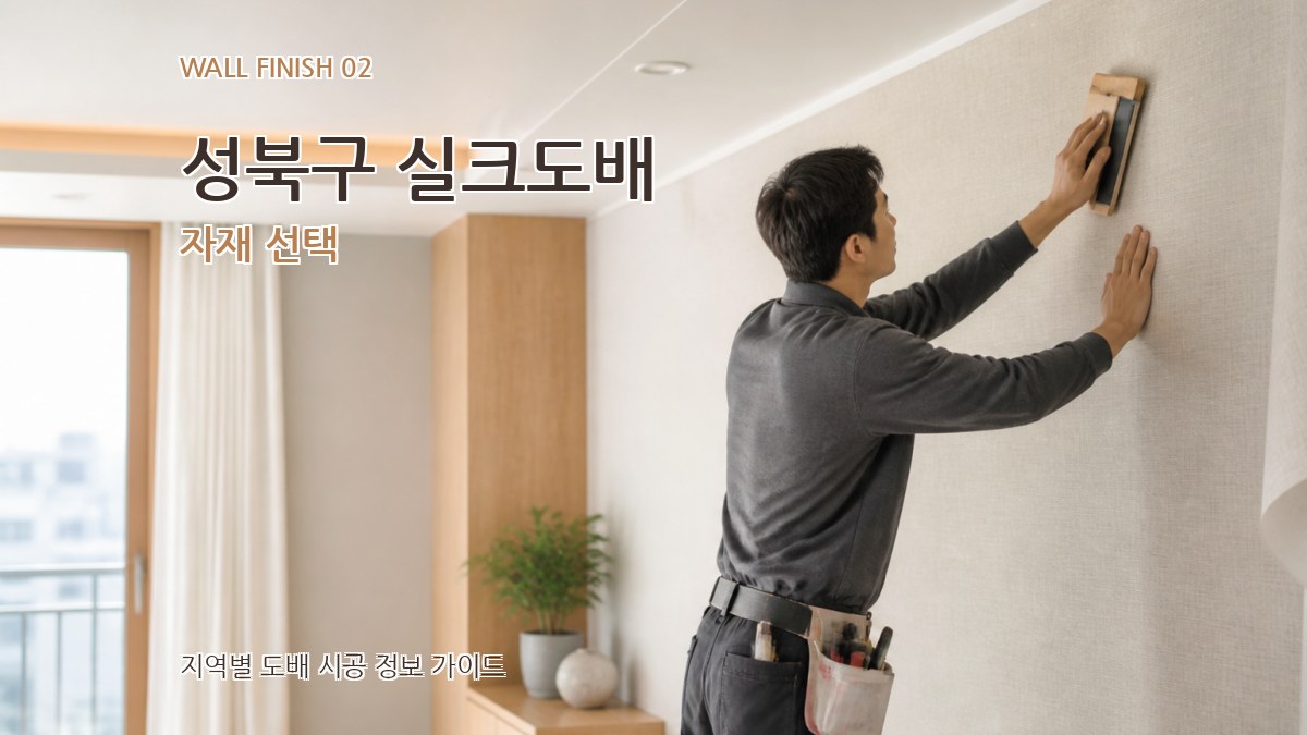 성북구 실크도배 자재 선택