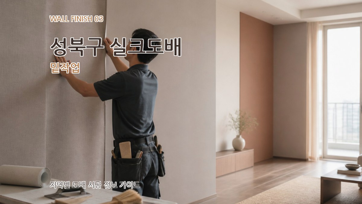 성북구 실크도배 밑작업