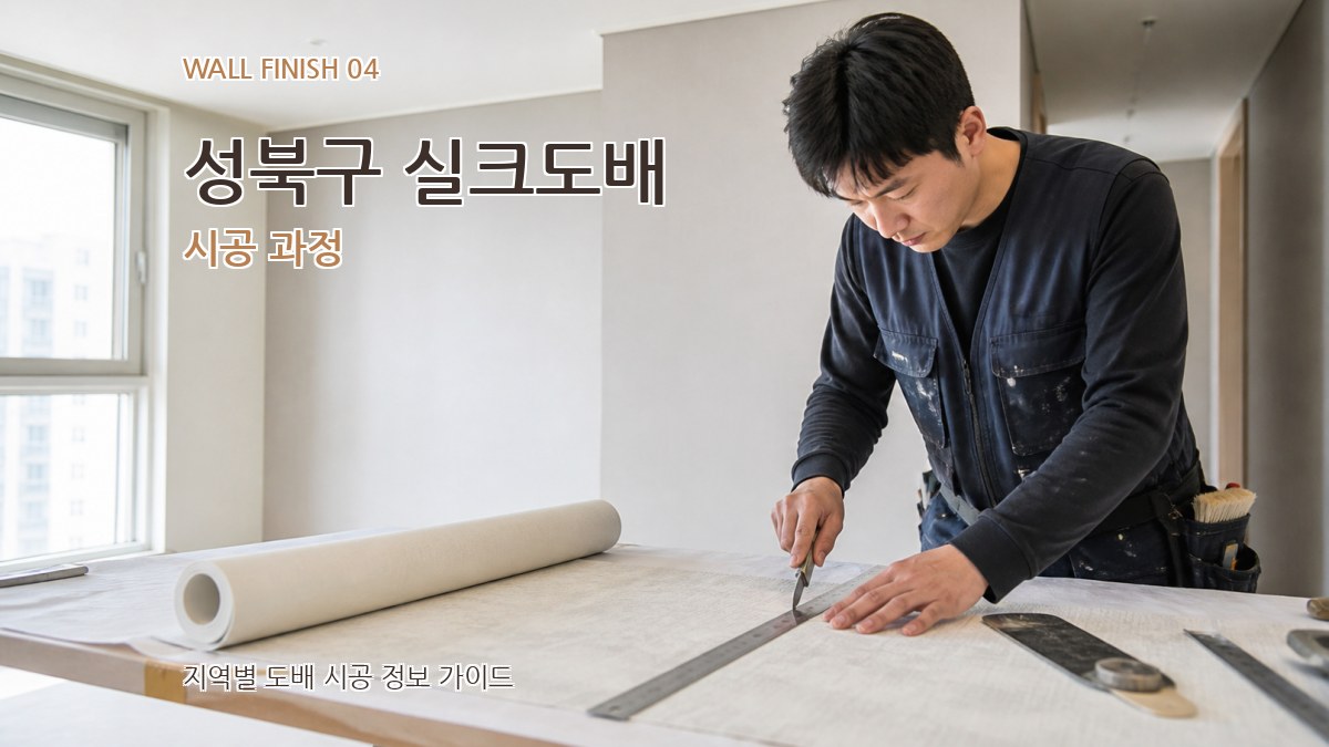 성북구 실크도배 시공 과정